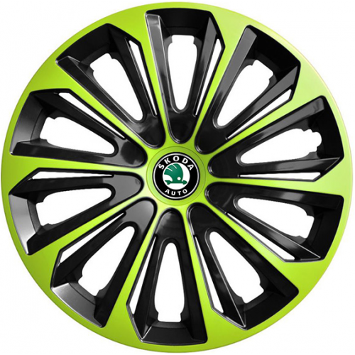 KRYTY KOLIES PRE ŠKODA 16" STRONGZ green/black 4ks